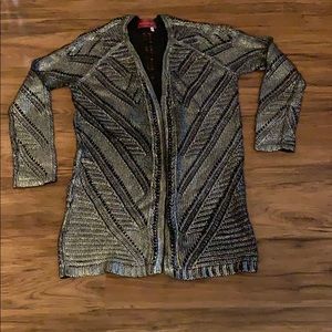 🆕 Left in Houston Cardigan- Silver/black 🌟SALE🌟